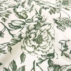 Artistry Bloom (Slub Print) Table Runner in Willow Green
