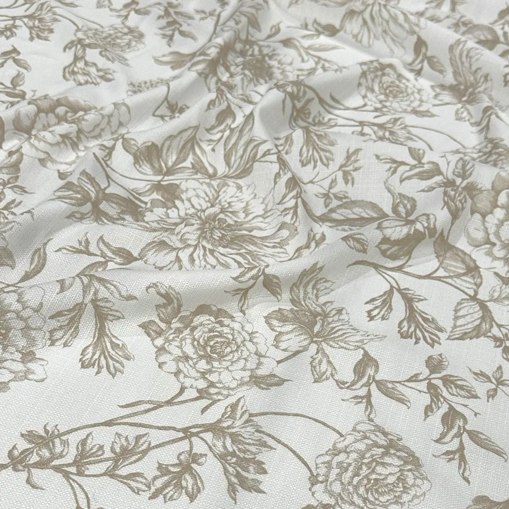 Artistry Bloom (Slub Print) Table Napkin in Taupe