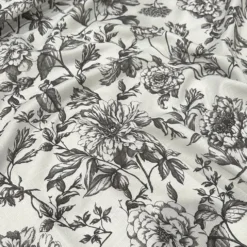 Artistry Bloom (Slub Print) Table Napkin in Grey