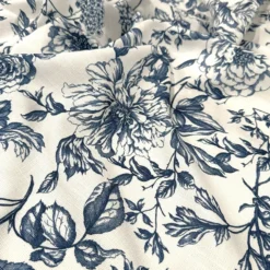 Artistry Bloom (Slub Print) Table Napkin in Navy