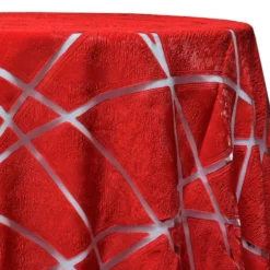 Atlas Sheer Table Linen in Red