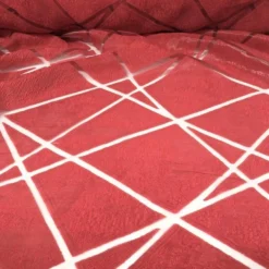 Atlas Sheer Table Linen in Red