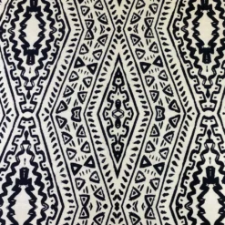Aztec Print (Dupioni) Table Linen in Black