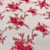 Baby Rose Embroidery (w/ Poly Lining) Table Napkin in Coral