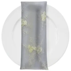Baby Rose Embroidery (w/ Poly Lining) Table Napkin in Ivory