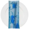 Baby Rose Embroidery (w/ Poly Lining) Table Napkin in Turquoise
