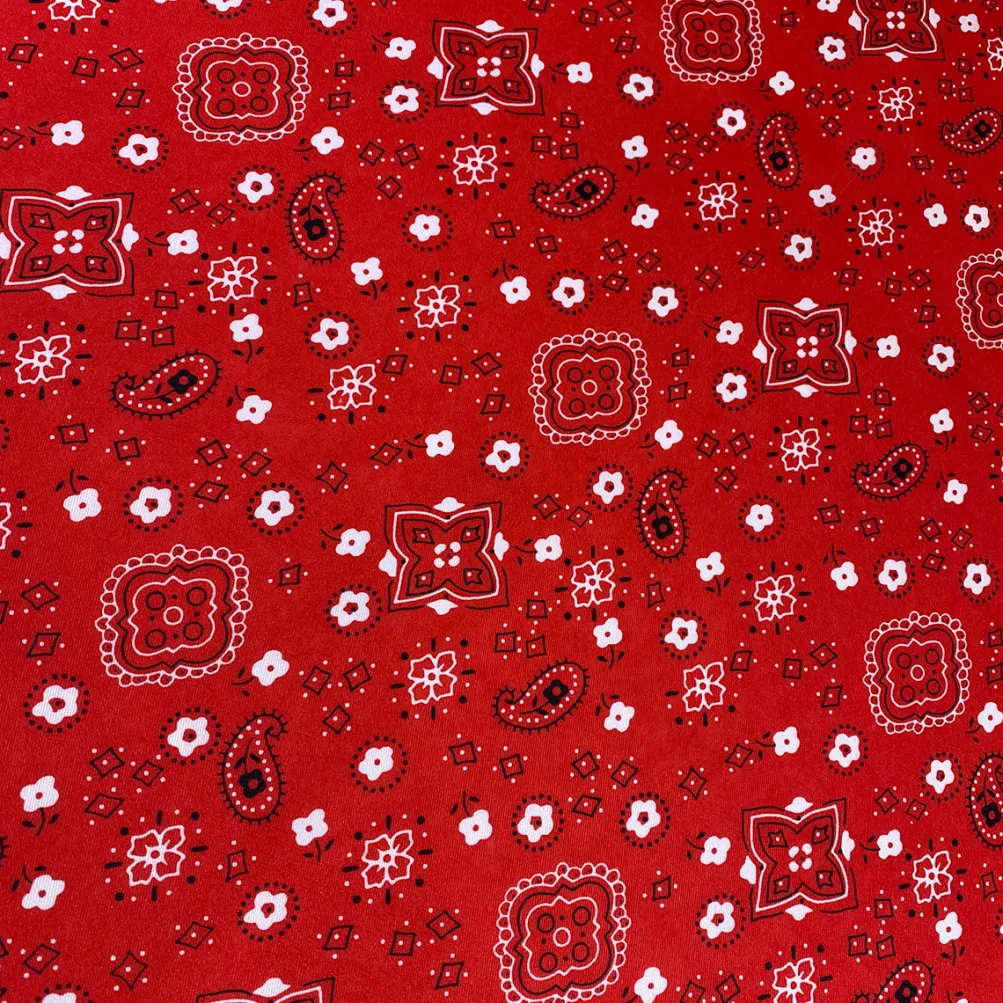 Bandana (Poly Print) Table Linen in Red