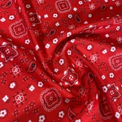 Bandana (Poly Print) Table Linen in Red