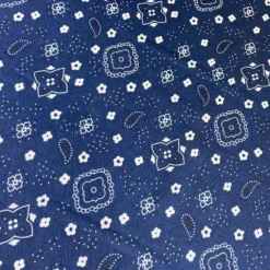 Bandana (Poly Print) Table Runner in Navy