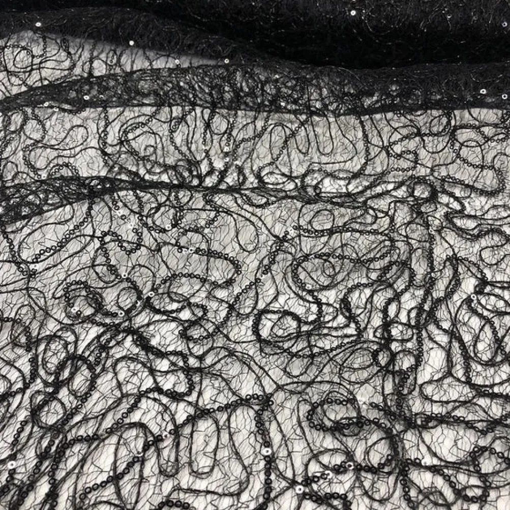 Bedazzle Table Linen in Black