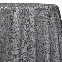 Bedazzle Table Linen in Charcoal