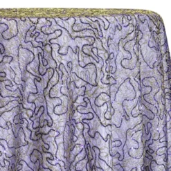 Bedazzle Table Linen in Purple and Gold