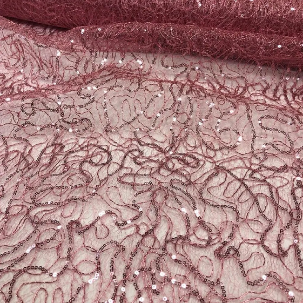 Bedazzle Table Runner in Dusty Rose