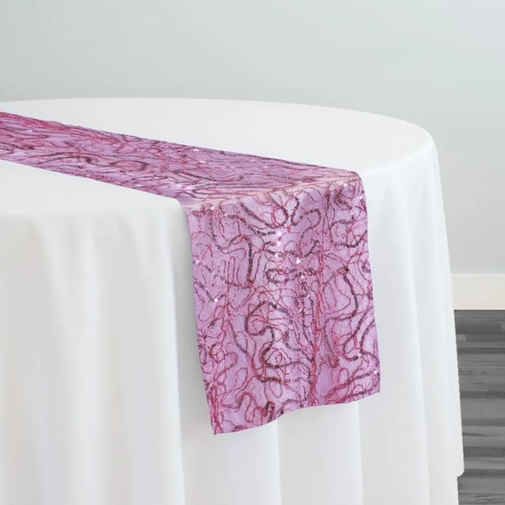 Bedazzle Table Runner in Dusty Rose