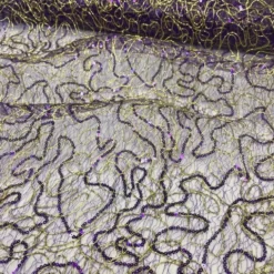 Bedazzle Table Runner in Purple Gold