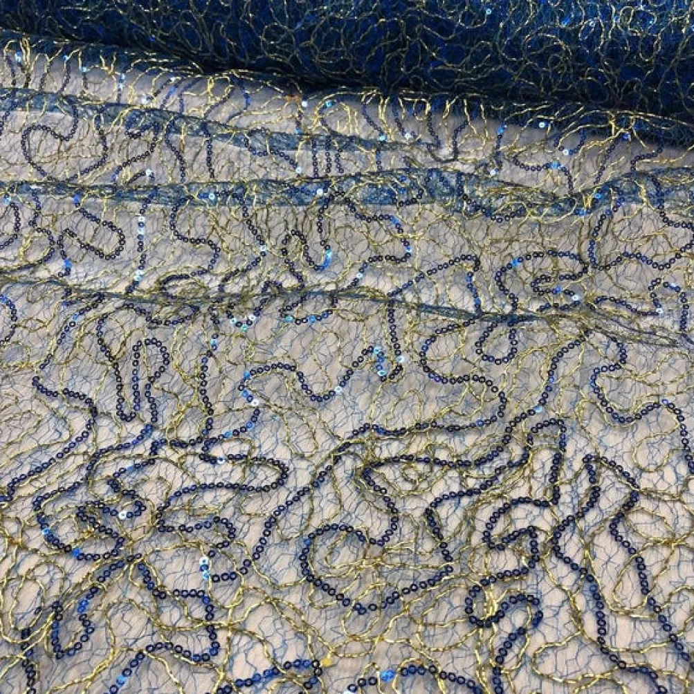 Bedazzle Table Runner in Turquoise Gold