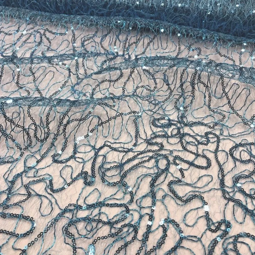 Bedazzle (w/ Poly Lining) Table Napkin in Turquoise