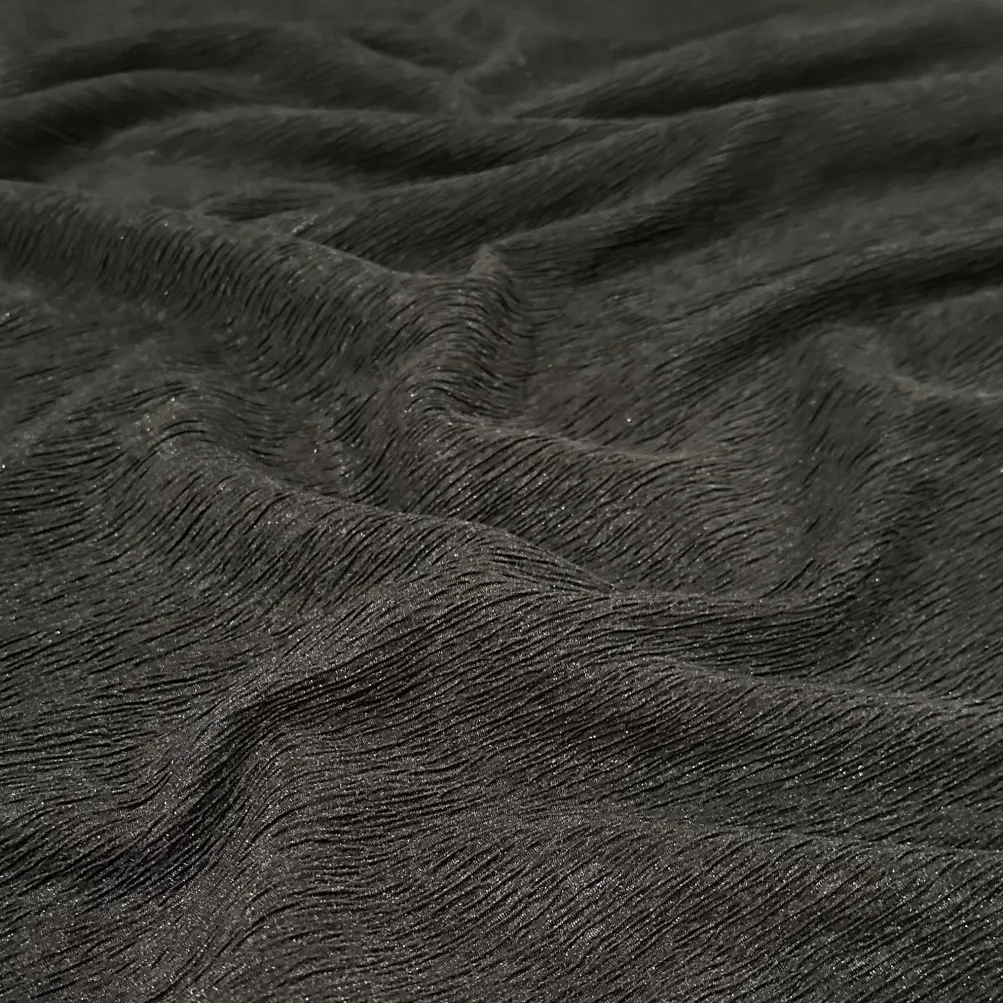 Bella Crepe Table Linen in Black