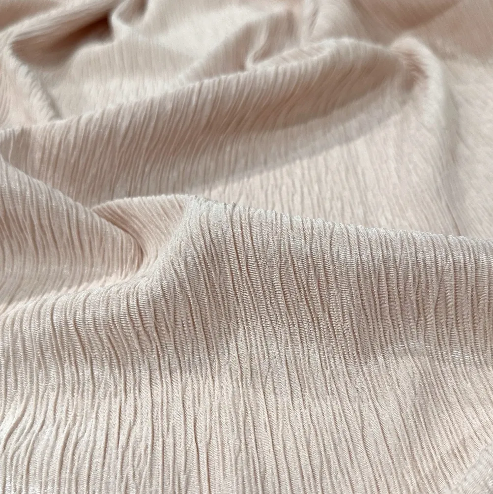 Bella Crepe Table Linen in Blush