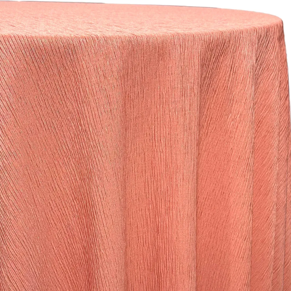 Bella Crepe Table Linen in Coral