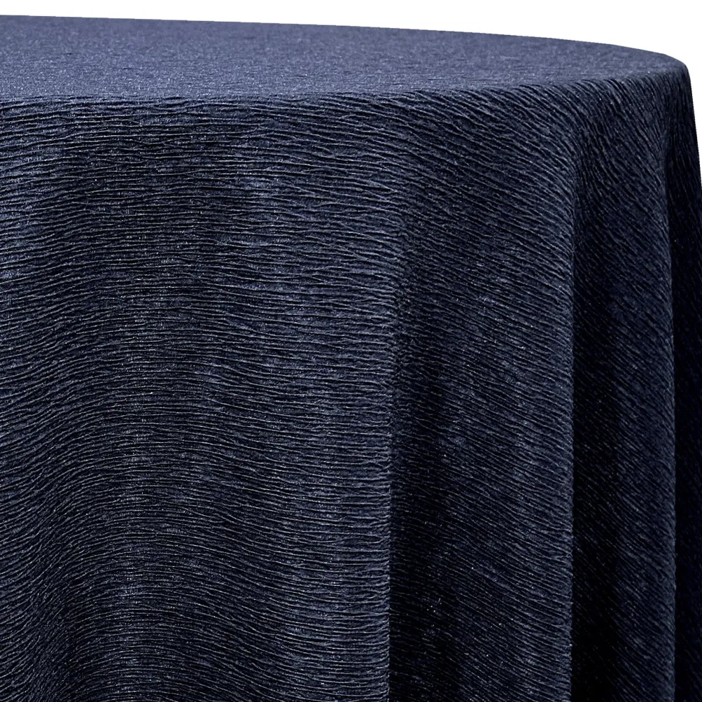Bella Crepe Table Linen in Navy