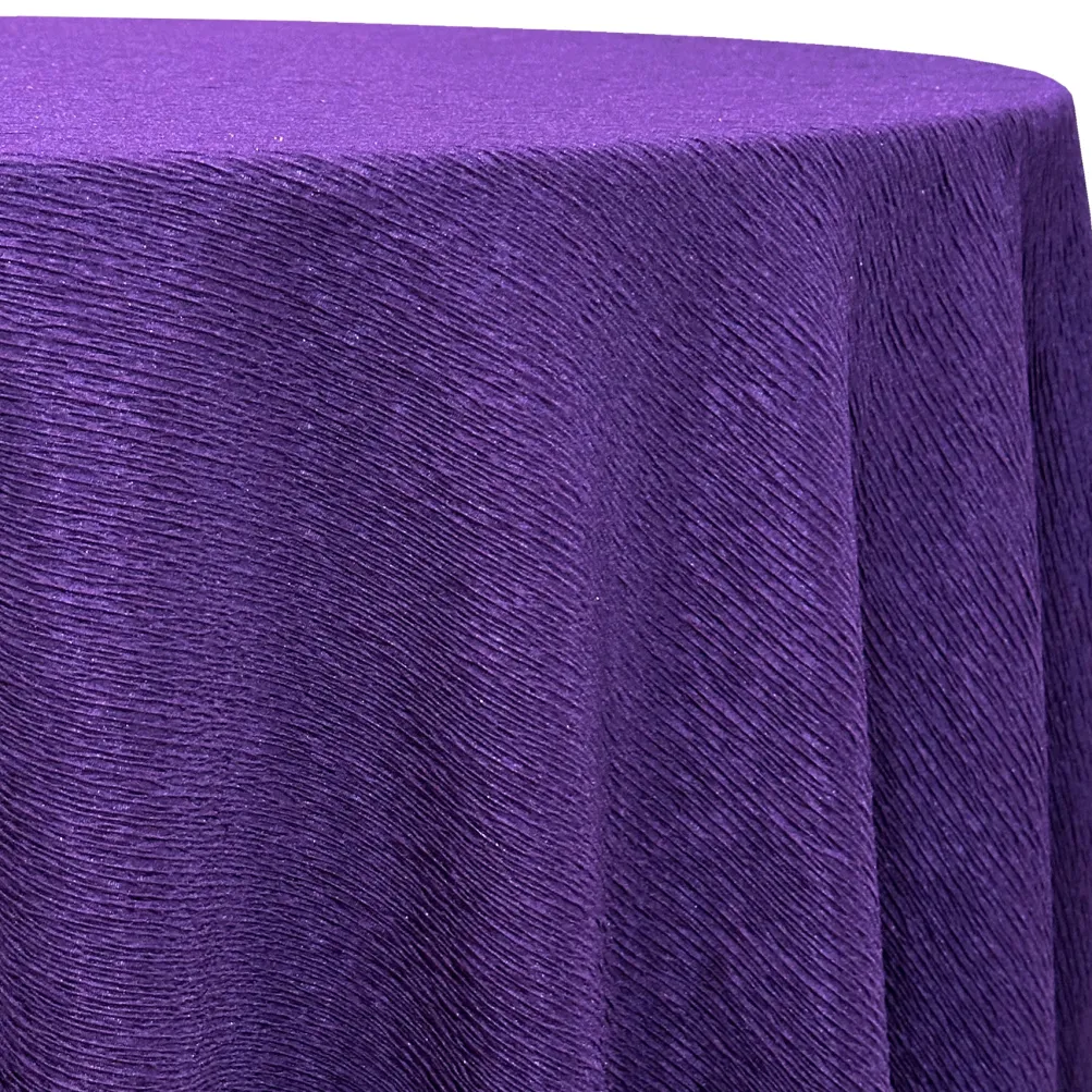 Bella Crepe Table Linen in Purple