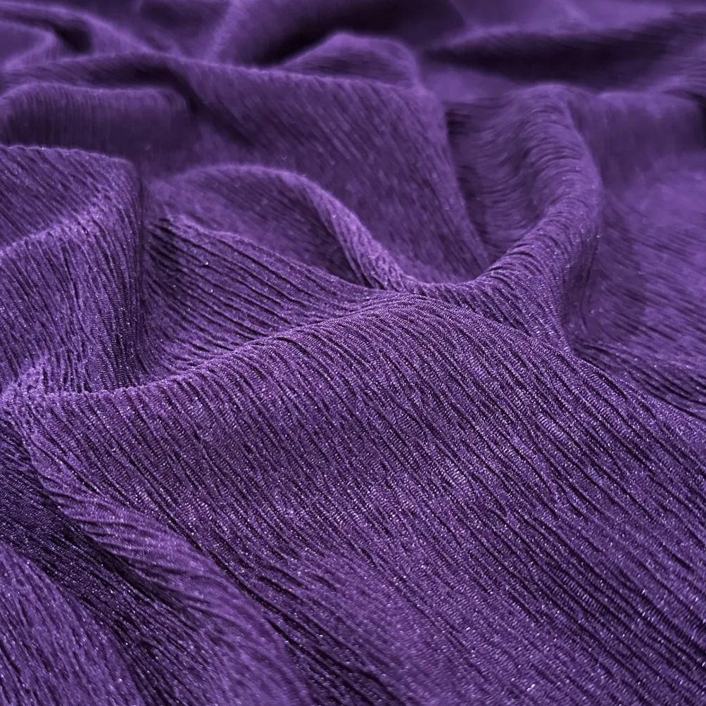 Bella Crepe Table Linen in Purple