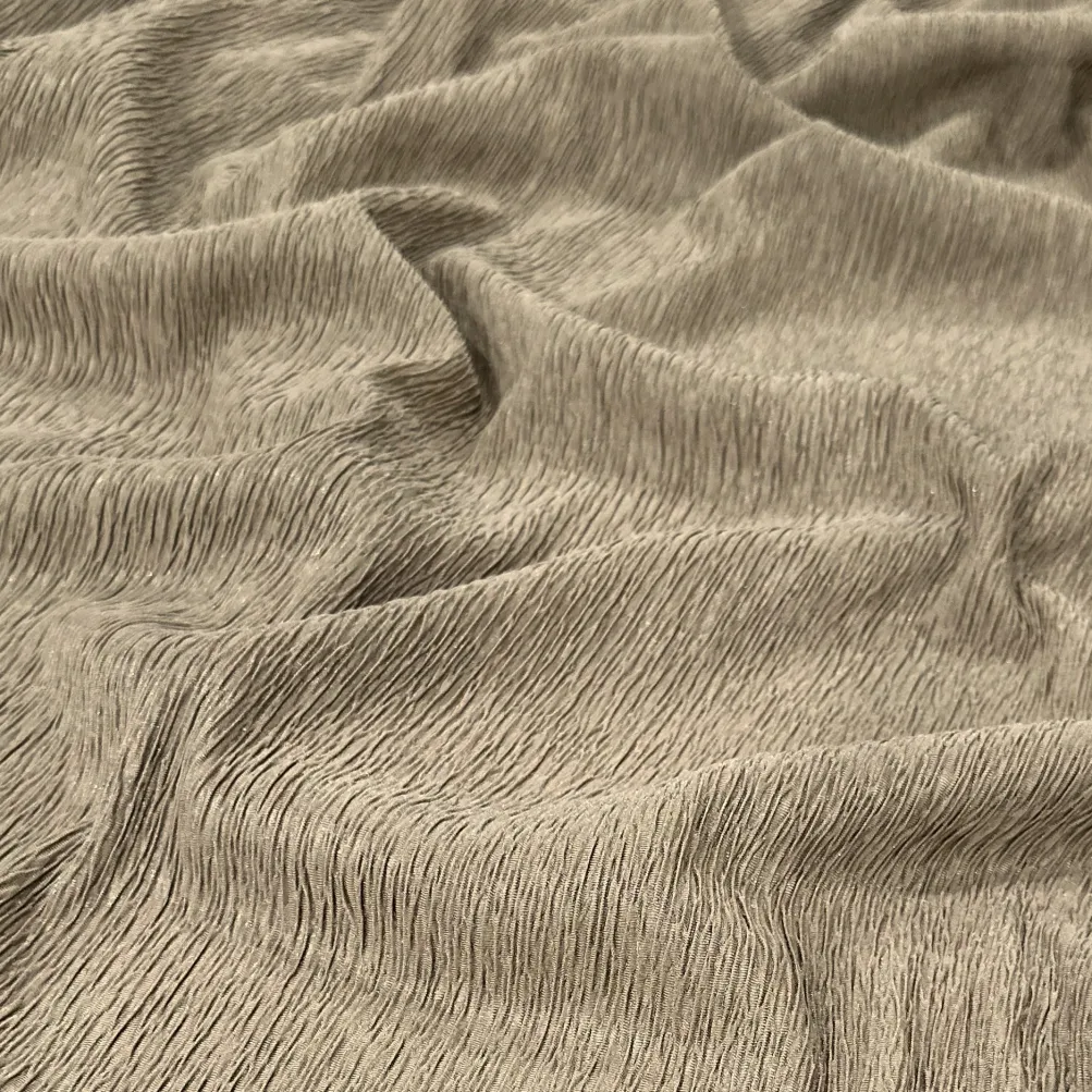 Bella Crepe Table Linen in Taupe