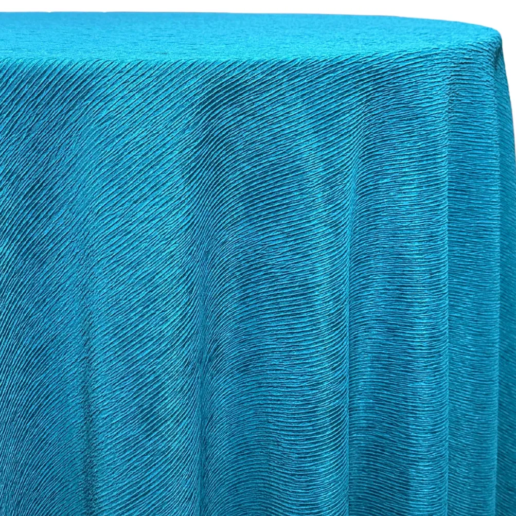 Bella Crepe Table Linen in Turquoise