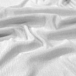 Bella Crepe Table Linen in White