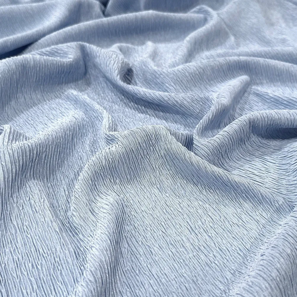 Bella Crepe Table Napkin in Baby Blue