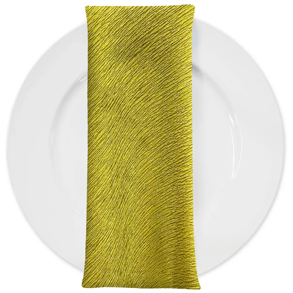 Bella Crepe Table Napkin in Chartreuse