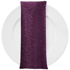 Bella Crepe Table Napkin in Eggplant