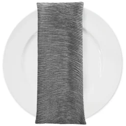 Bella Crepe Table Napkin in Grey
