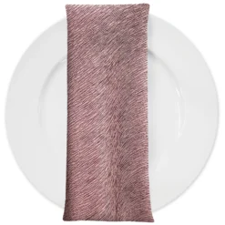 Bella Crepe Table Napkin in Mauve