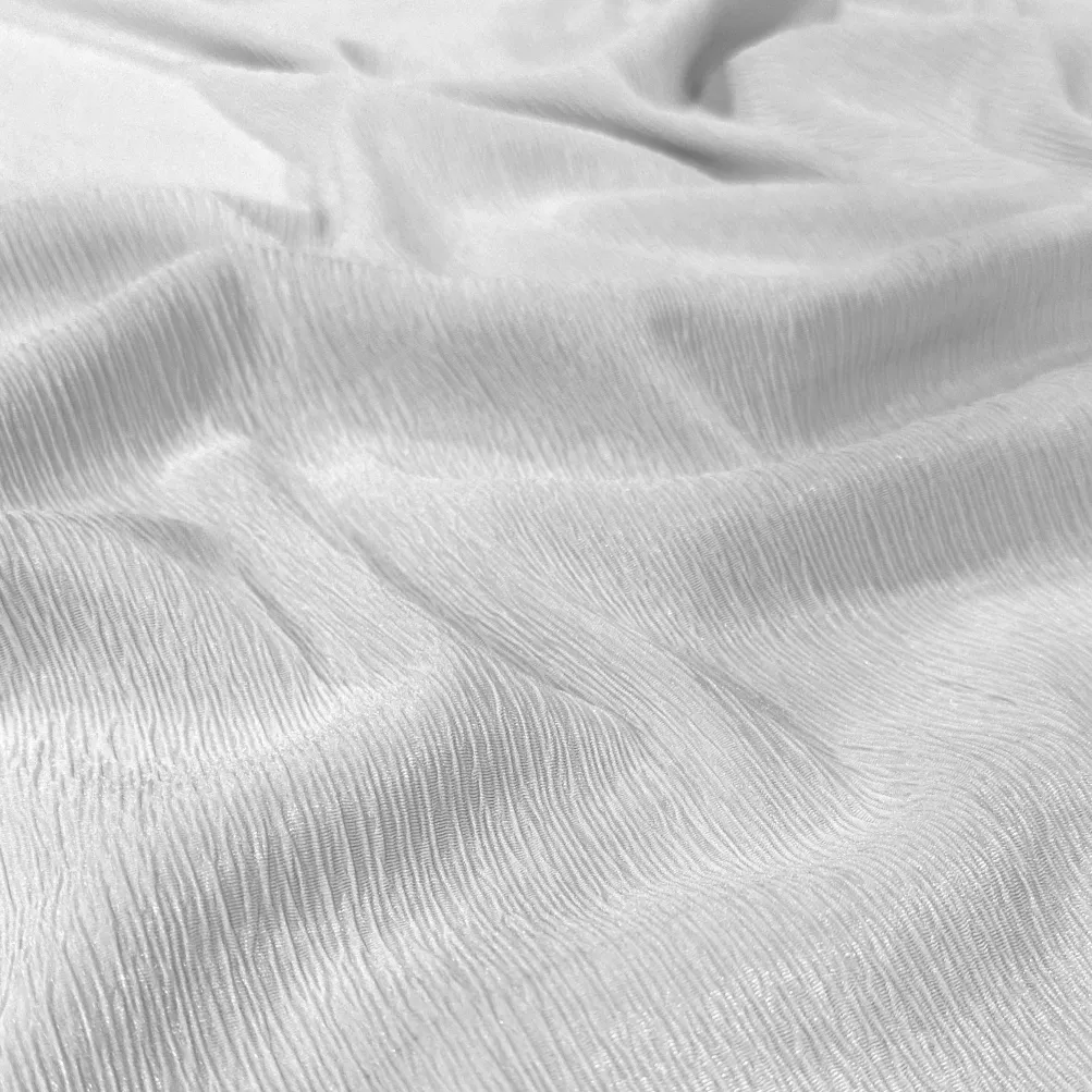 Bella Crepe Table Napkin in White