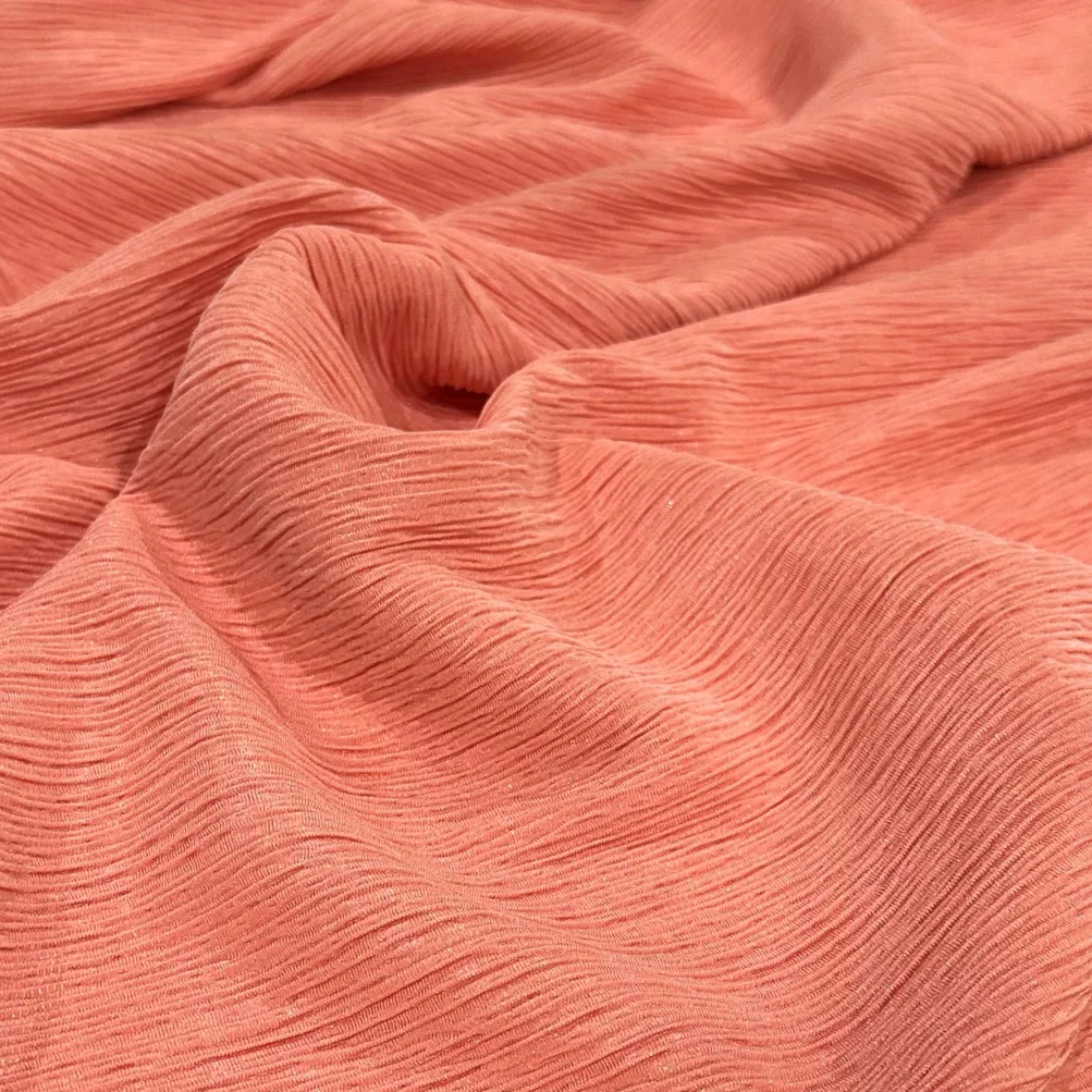 Bella Crepe Table Runner in Coral