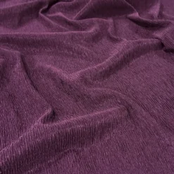 Bella Crepe Table Runner in Eggplant