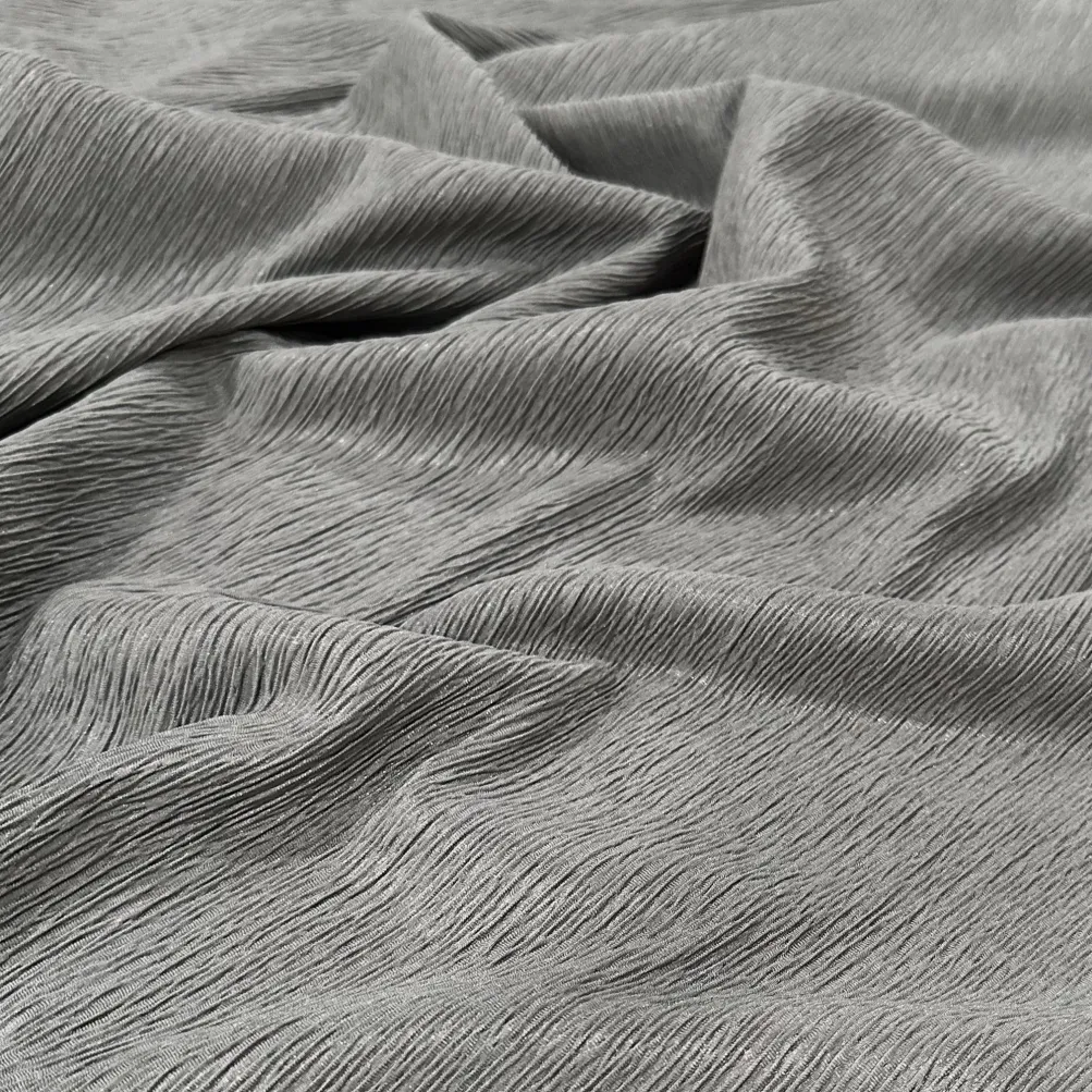 Bella Crepe Table Runner in Grey