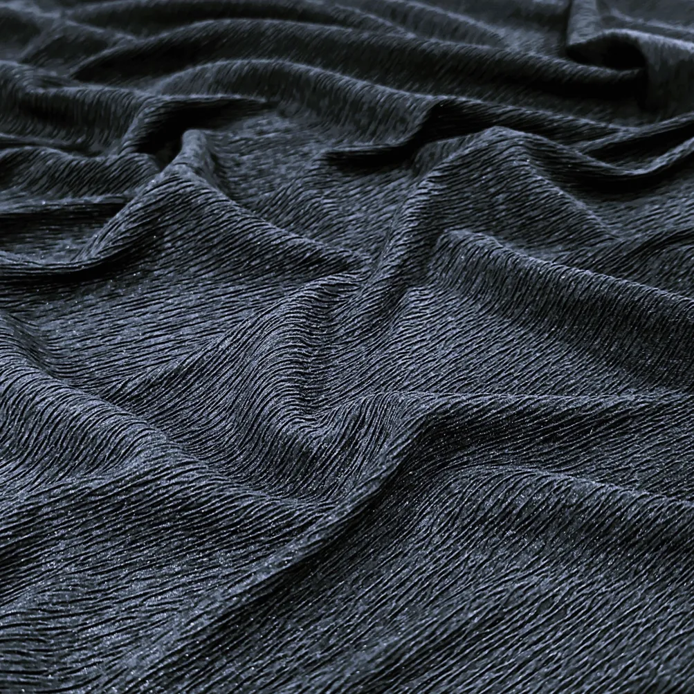 Bella Crepe Table Runner in Navy