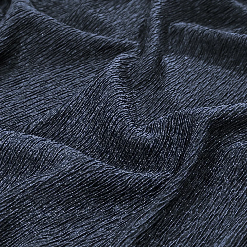 Bella Crepe Table Runner in Navy