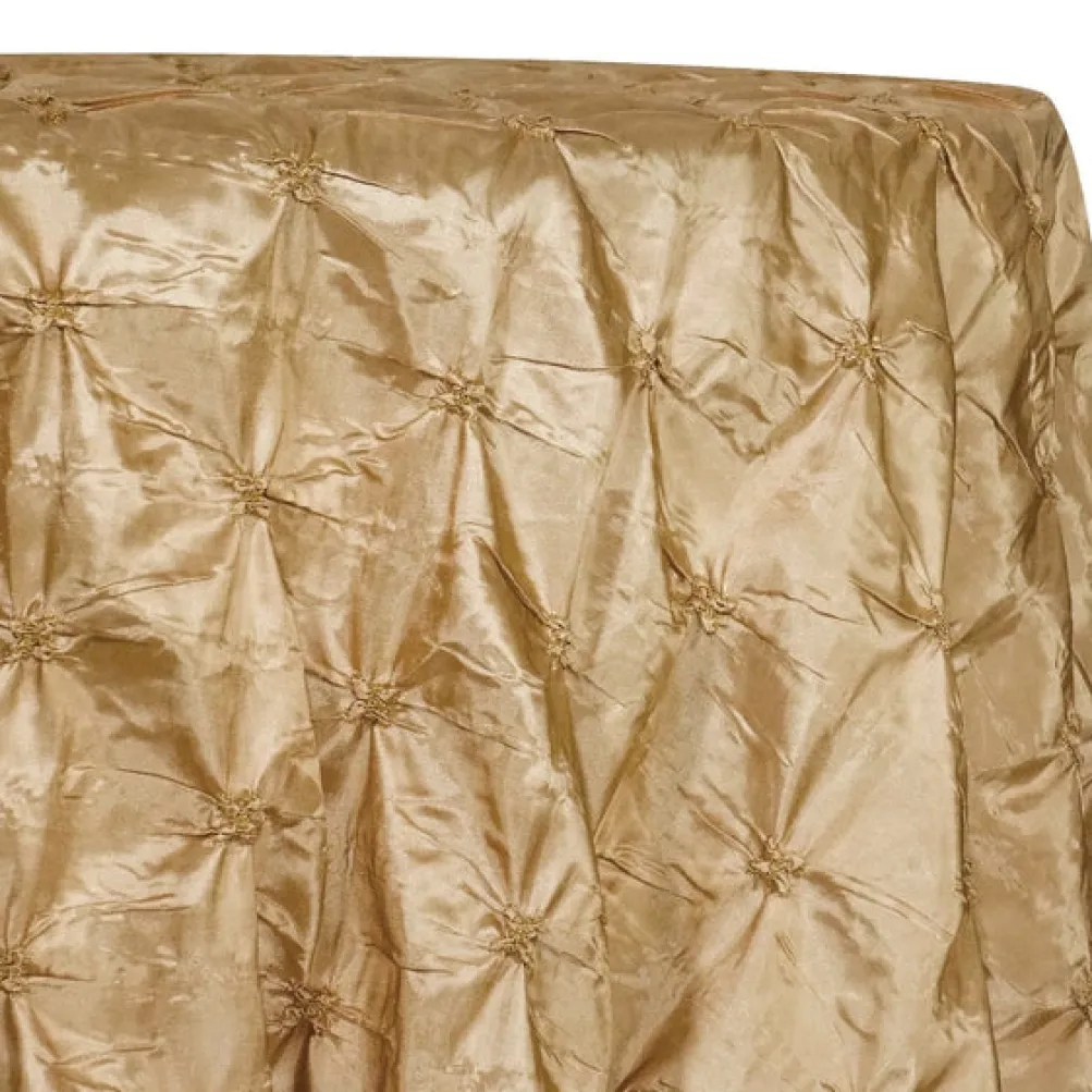 Belly Button (Pinwheel) Table Linen in Gold