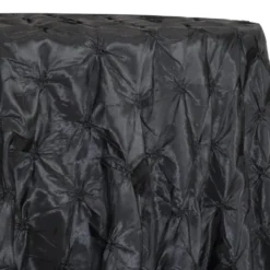Belly Button (Pinwheel) Table Linen in Black