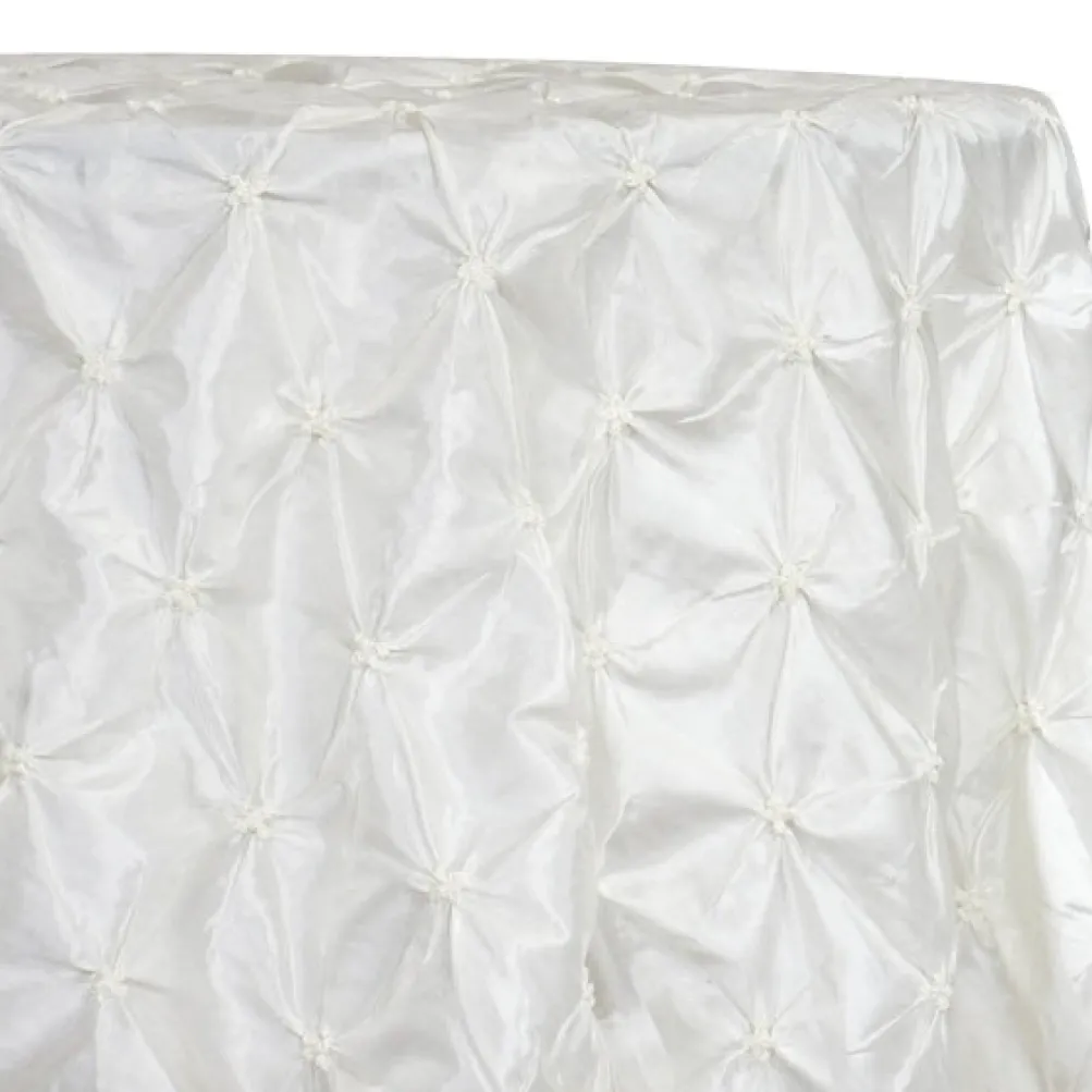 Belly Button (Pinwheel) Table Linen in White