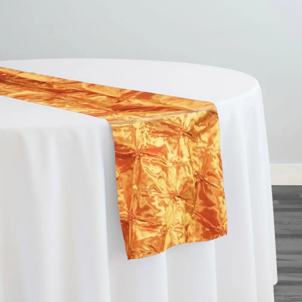 Belly Button (Pinwheel) Table Runner in Orange