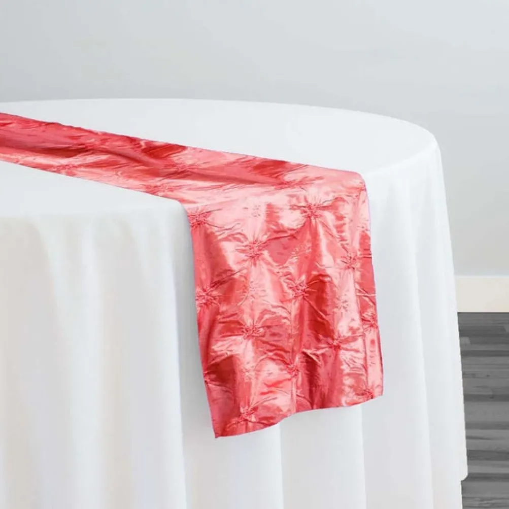 Belly Button (Pinwheel) Table Runner in Coral