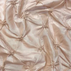 Belly Button (Pinwheel) Table Runner in Taupe Gold