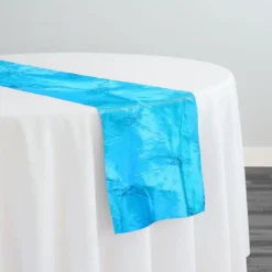 Belly Button (Pinwheel) Table Runner in Turquoise