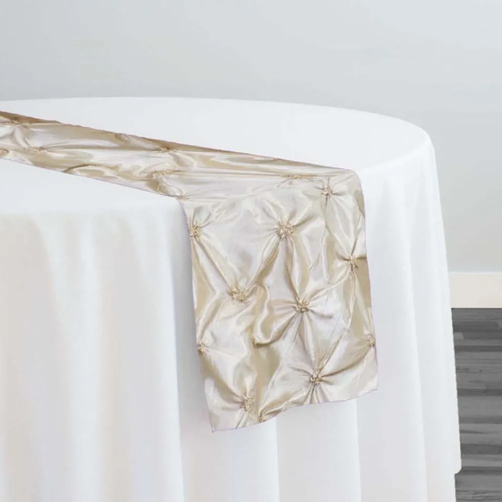 Belly Button (Pinwheel) Table Runner in Ivory