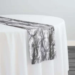 Belly Button (Pinwheel) Table Runner in Charcoal